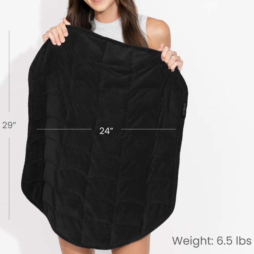 Dimensions of Nodpod weighted throw - 24" x 29"
