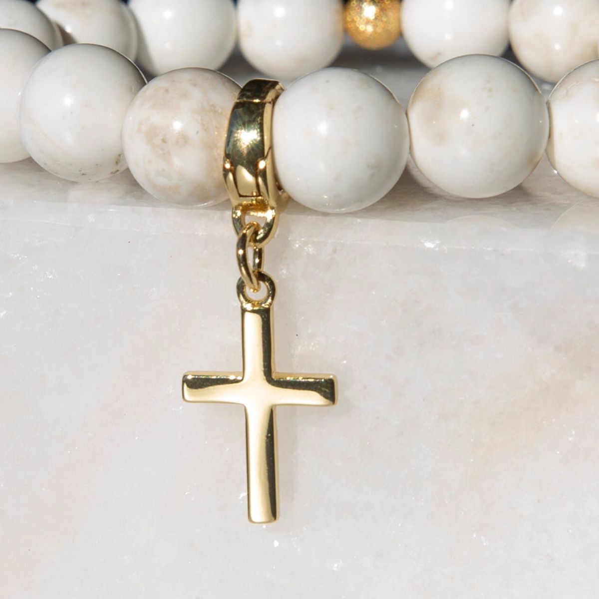 Gold Cross Charm
