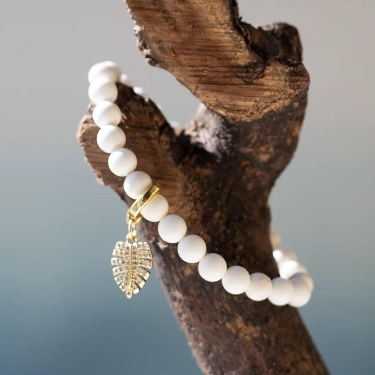 Gold Monstera Leaf Charm