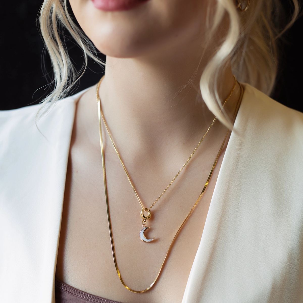 Gold Moon Charm
