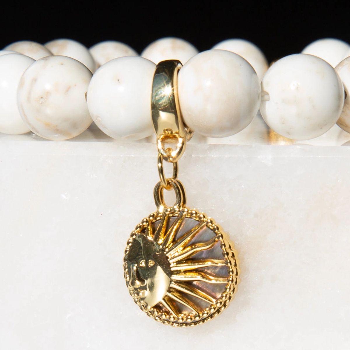 Gold Sun & Moon Charm