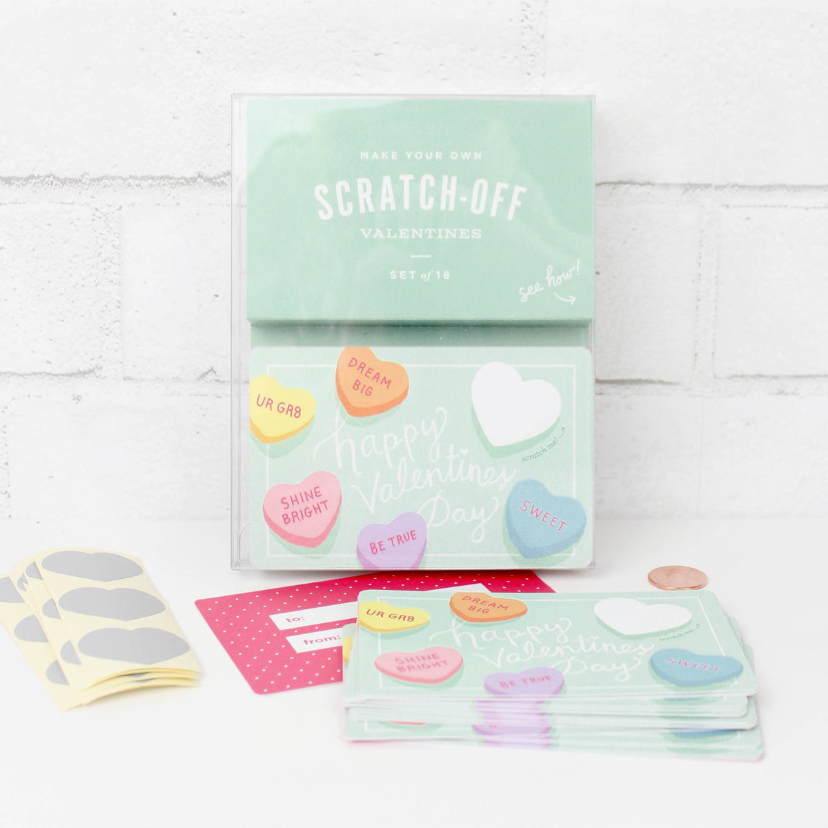 Scratch-off Sweetheart Valentines - 18 pc