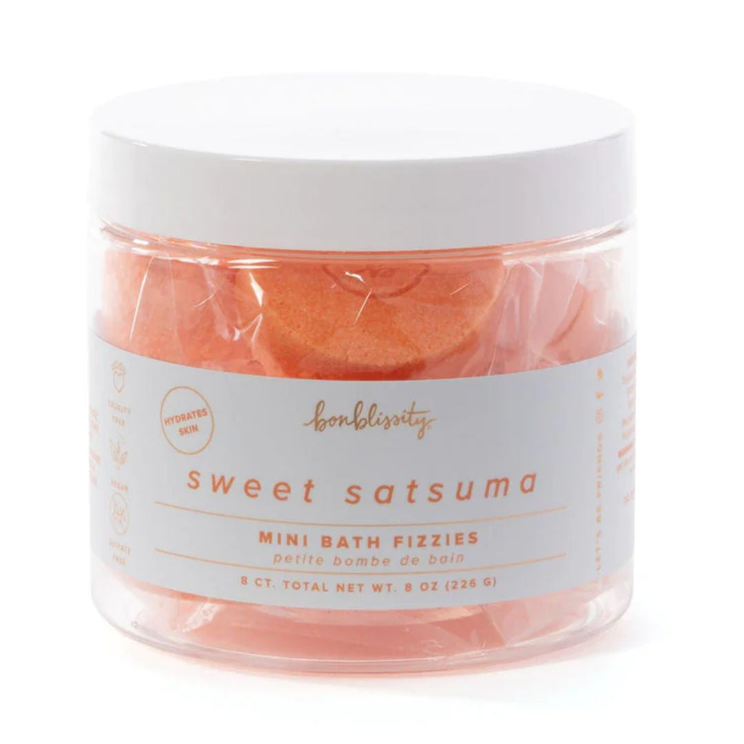 Jar of orange Satsuma bath fizzies
