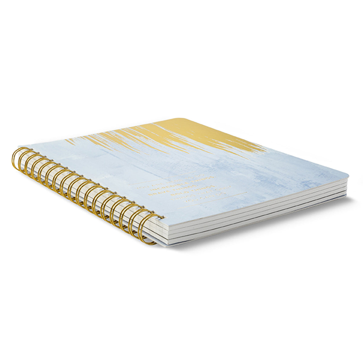 Side view of notebook