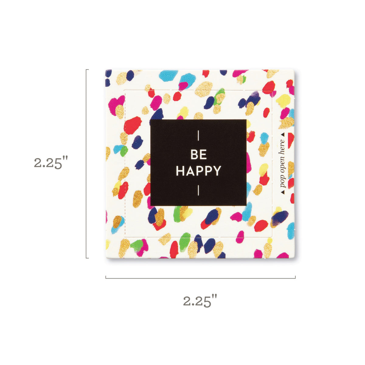 Cards are 2.25 inches square