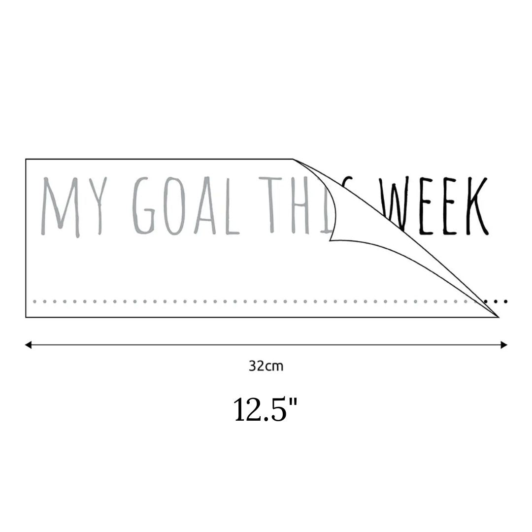 "My Goal" mirror sticker