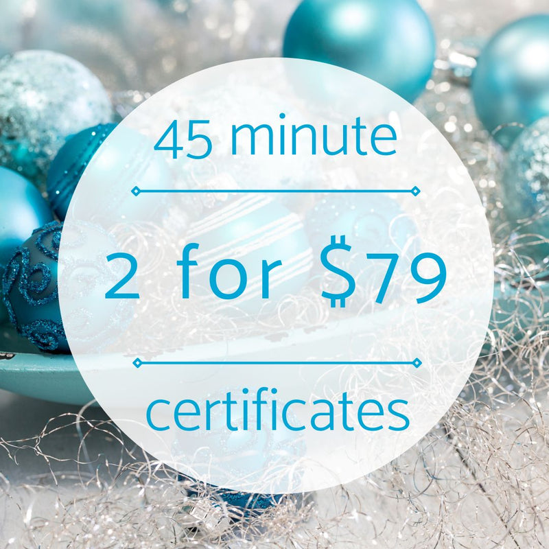 45 minute aqua massage or amethyst biomat certificates - two for $79