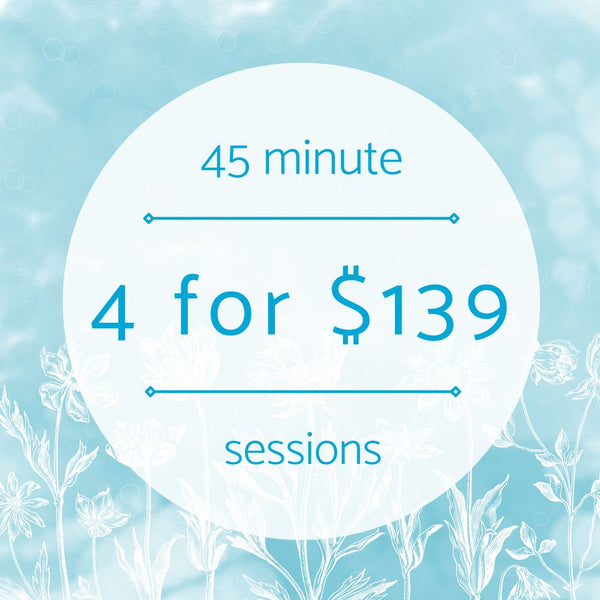 Four 45 minute sessions for $139