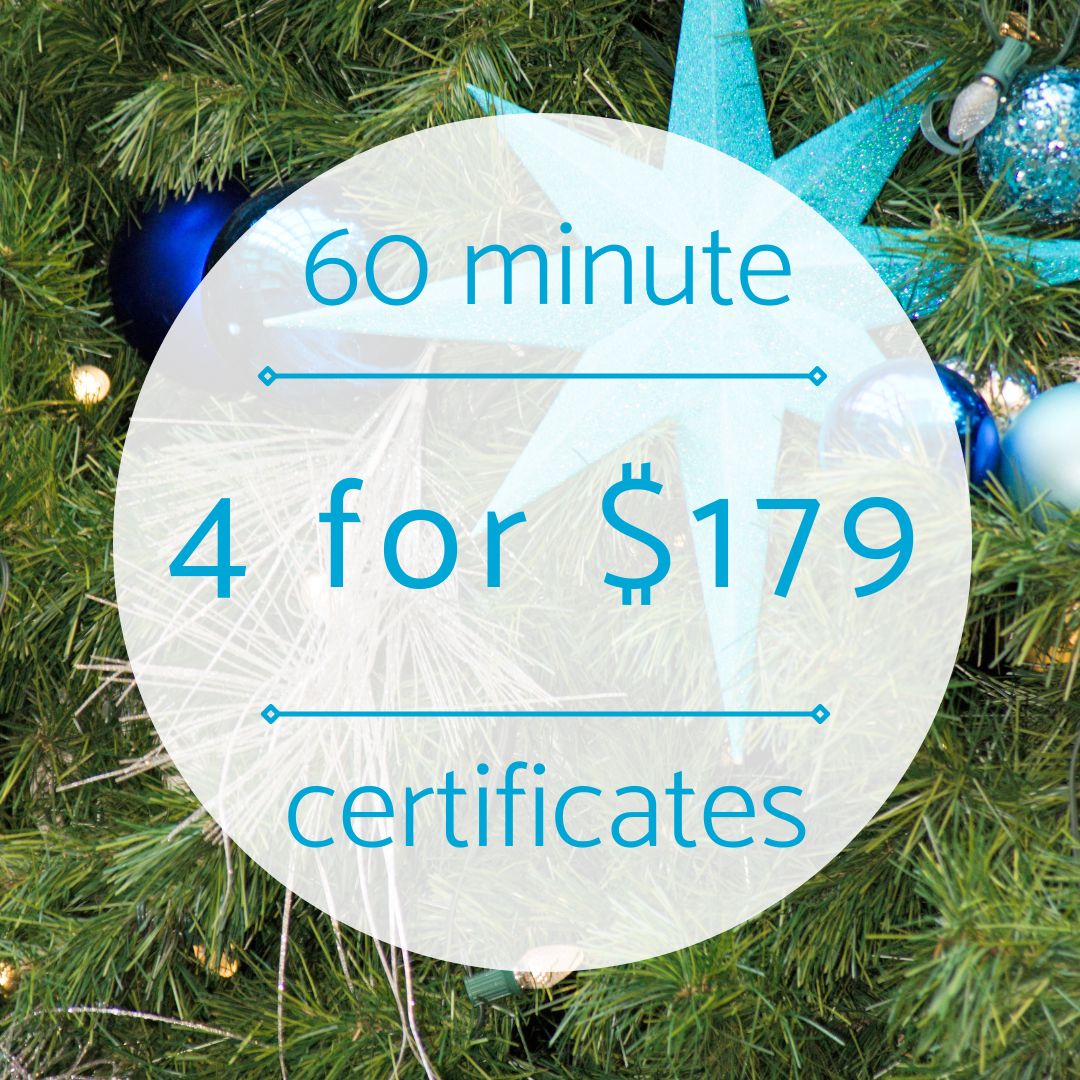 Four 60 minute certificates for aqua massage and/or amethyst biomat for $179