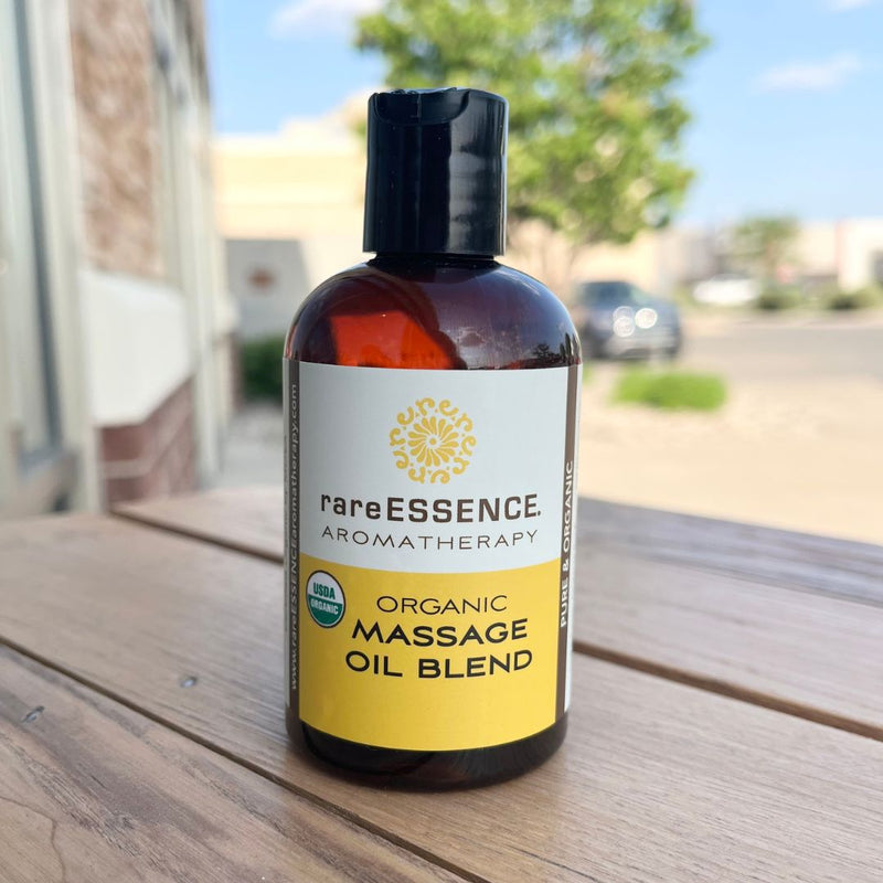 Organic massage oil blend