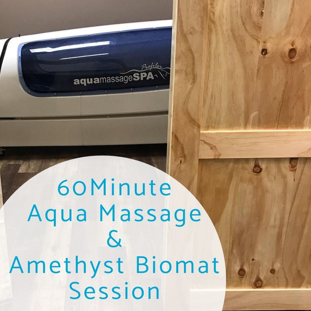 60 Minute Aqua Massage & Amethyst Biomat Session