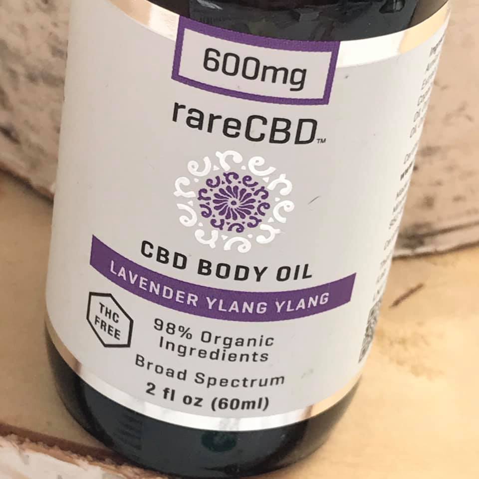 Bottle of 600 mg CBD body oil