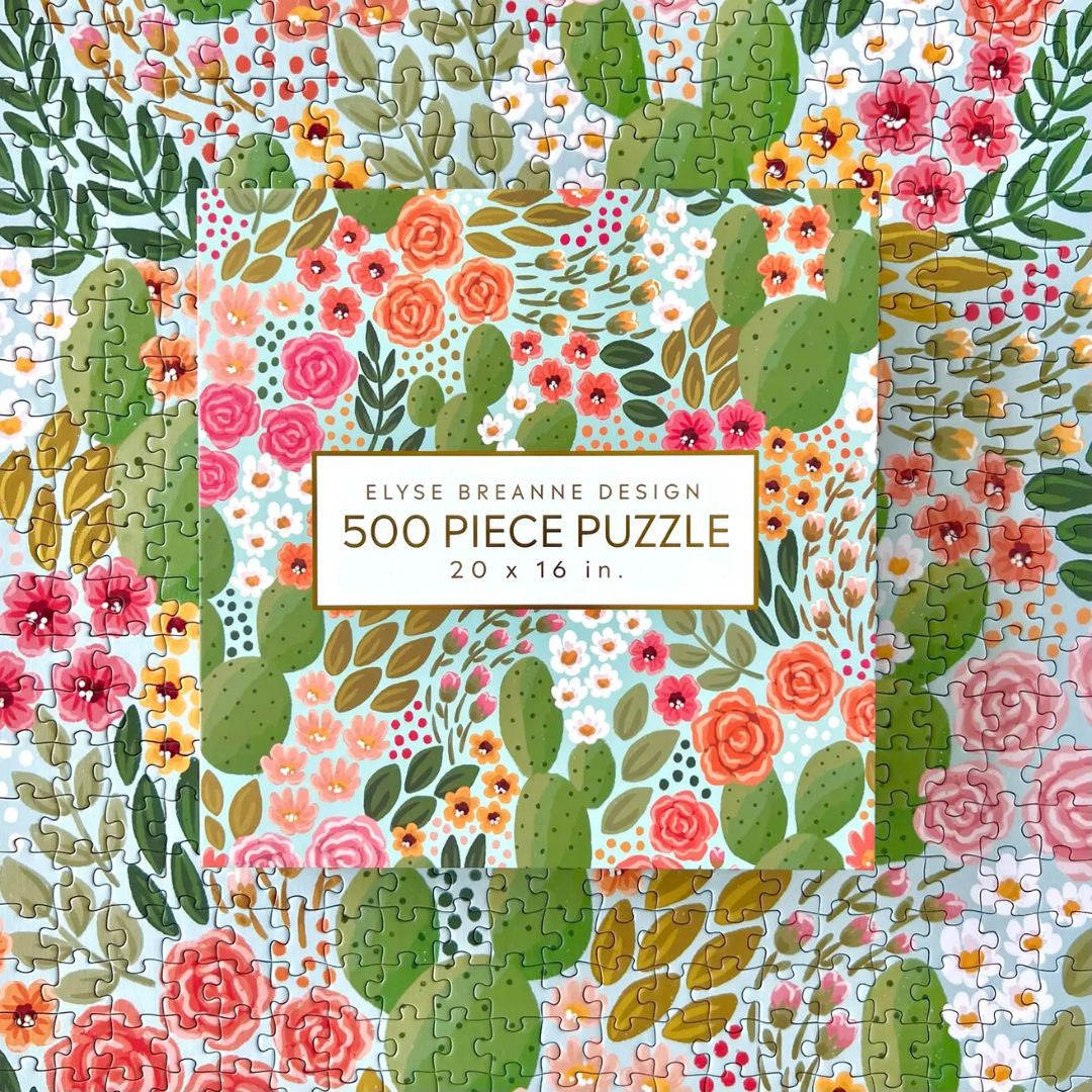 Cactus Blooms Puzzle - 500 piece