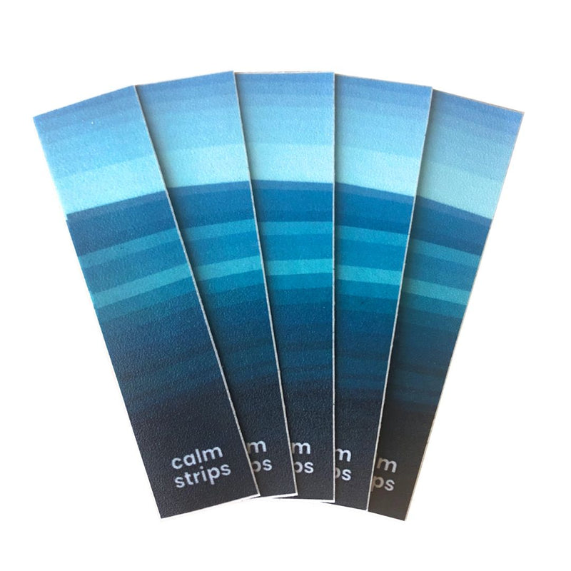 Gradient blue Calm Strip stickers