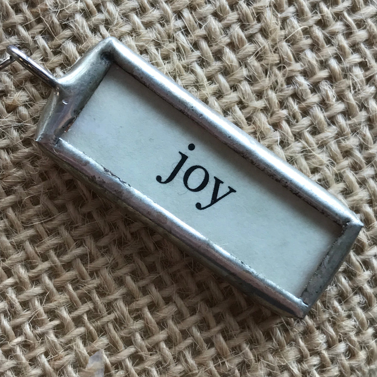 Joy - Soldered Pendant - White