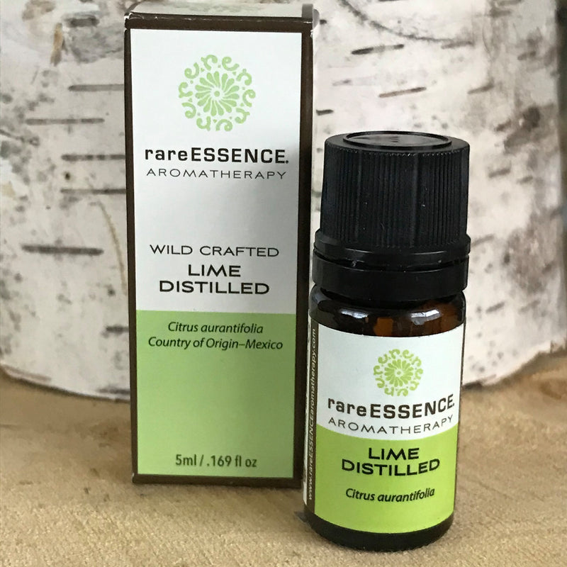 Bottle of Lime essential oil by Rare Essence