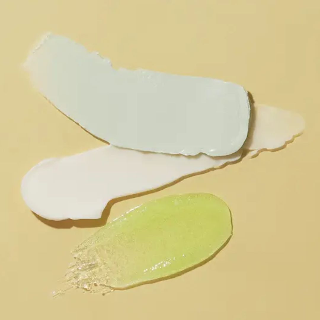 Green tea scrub, masque, and massage butter samples