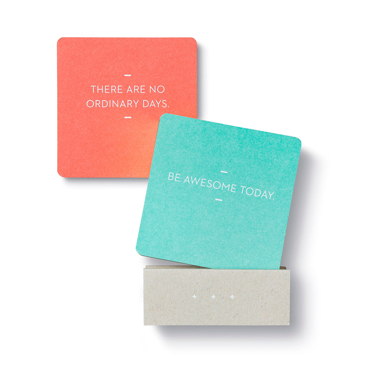 Motto of the Day cards and stand
