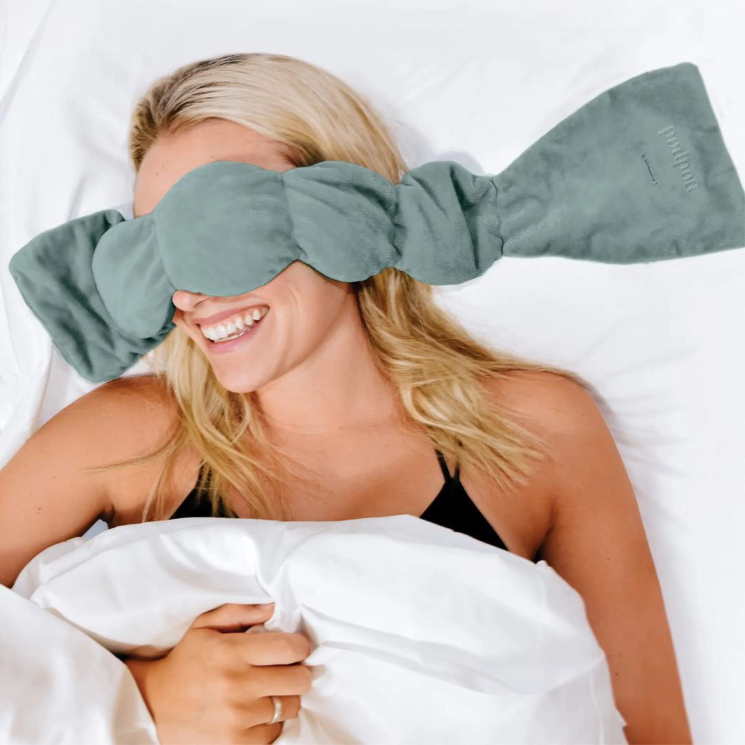Sage green weighted eye pillow