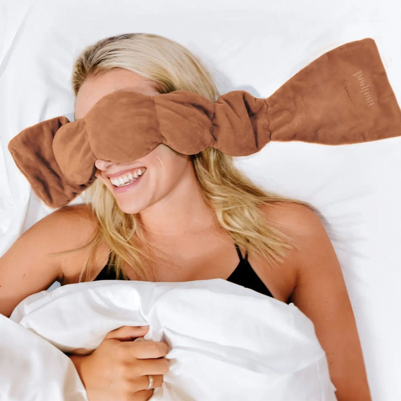 Brown nodpod sleep weighted eye mask