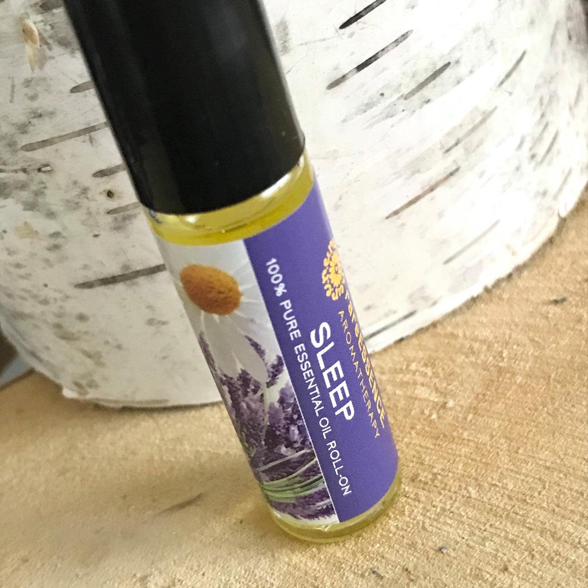 Sleep essential oil roll contains ingredients like lavender, sage, chamomile, and cedarwood to help you fall asleep easier. TSA compliant so you can even fall asleep when you're away from home!