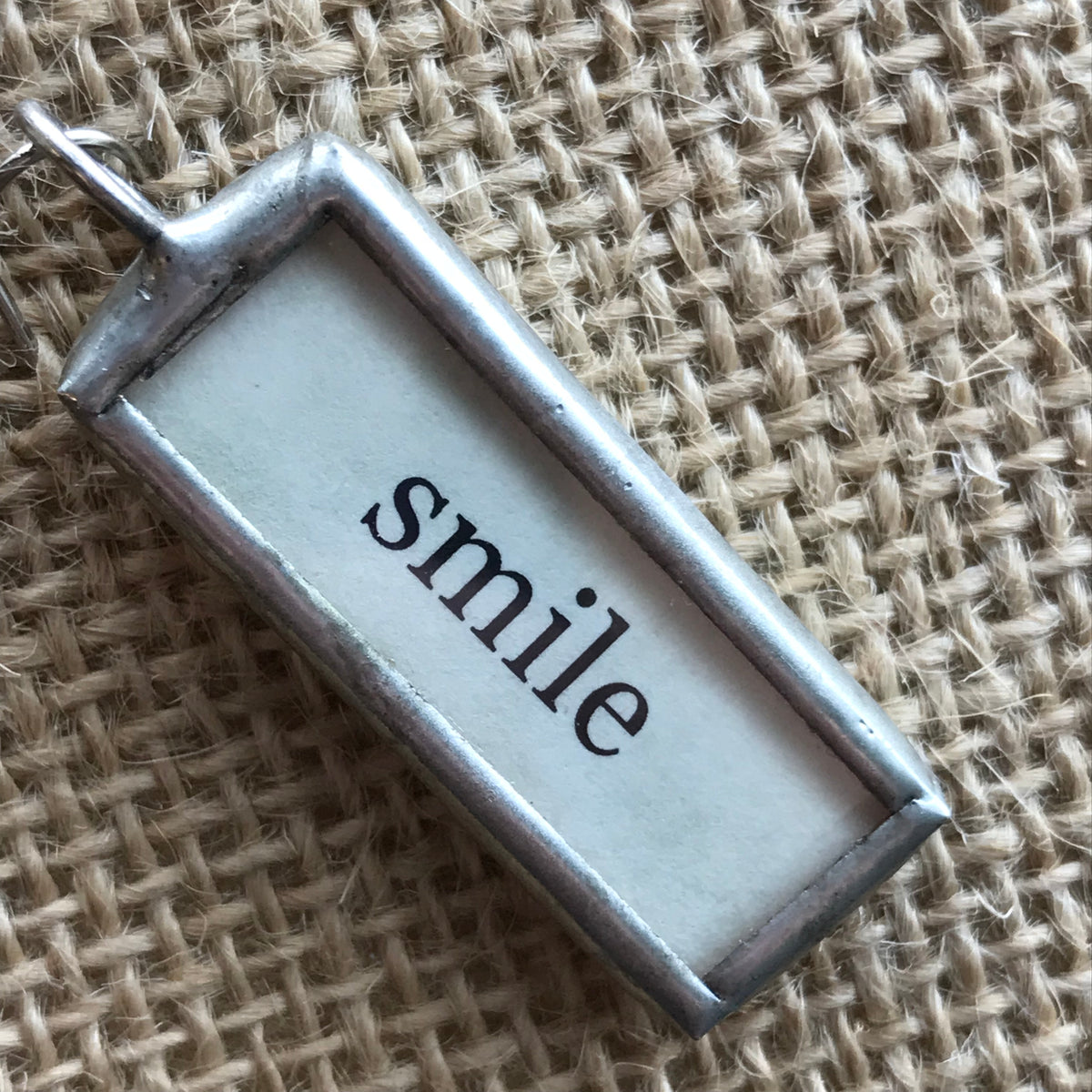 Smile - Soldered Pendant - White