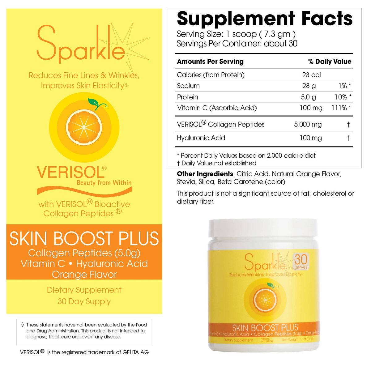Skin Boost Plus - Orange Flavor