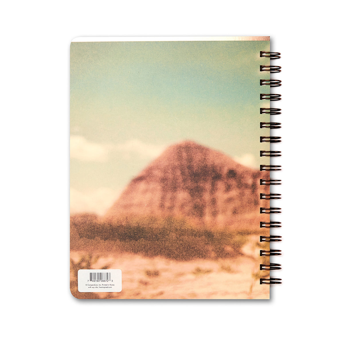 Back notebook cover - desert landscape