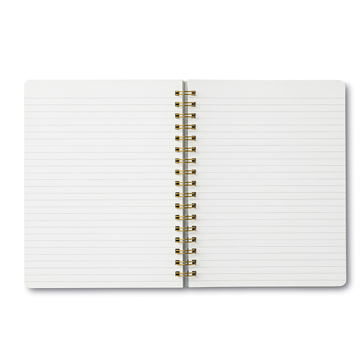 Spiral notebook with lined pages