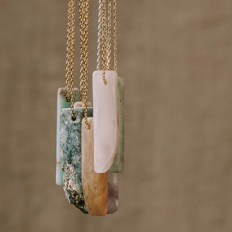 Turquoise Stone Point Necklace - Stone of the Sky