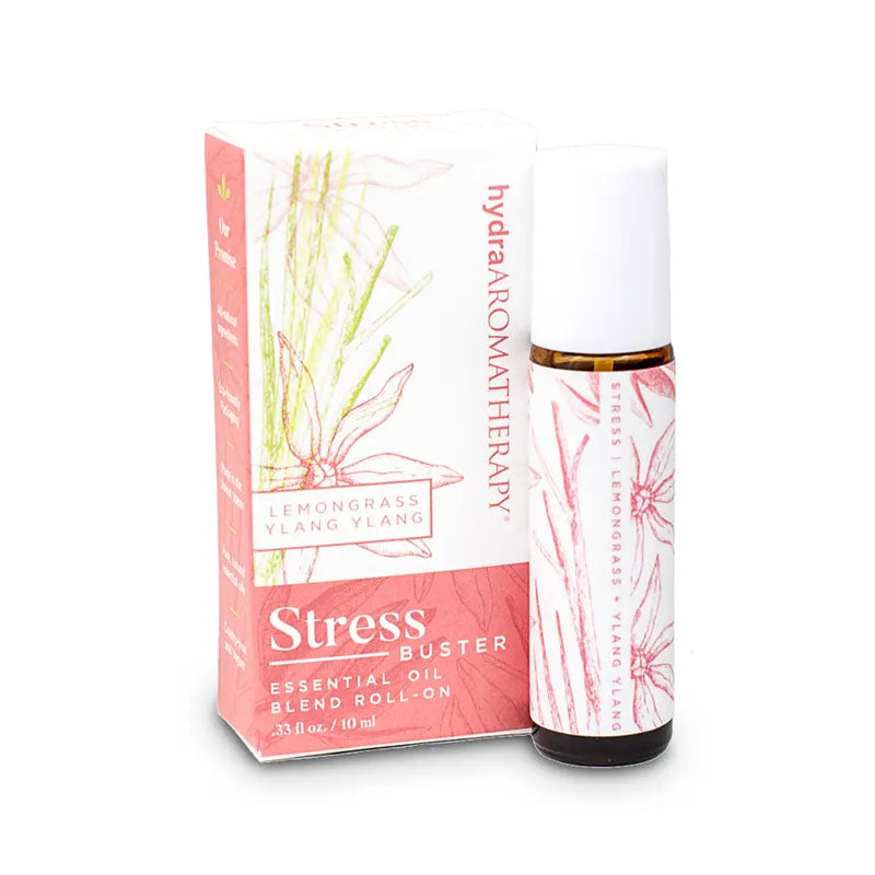 Lemongrass and Ylang Ylang are blended in this roll on for a calming combination. Even the packaging is calming with the delicate pink lemongrass plant and ylang ylang flower design.