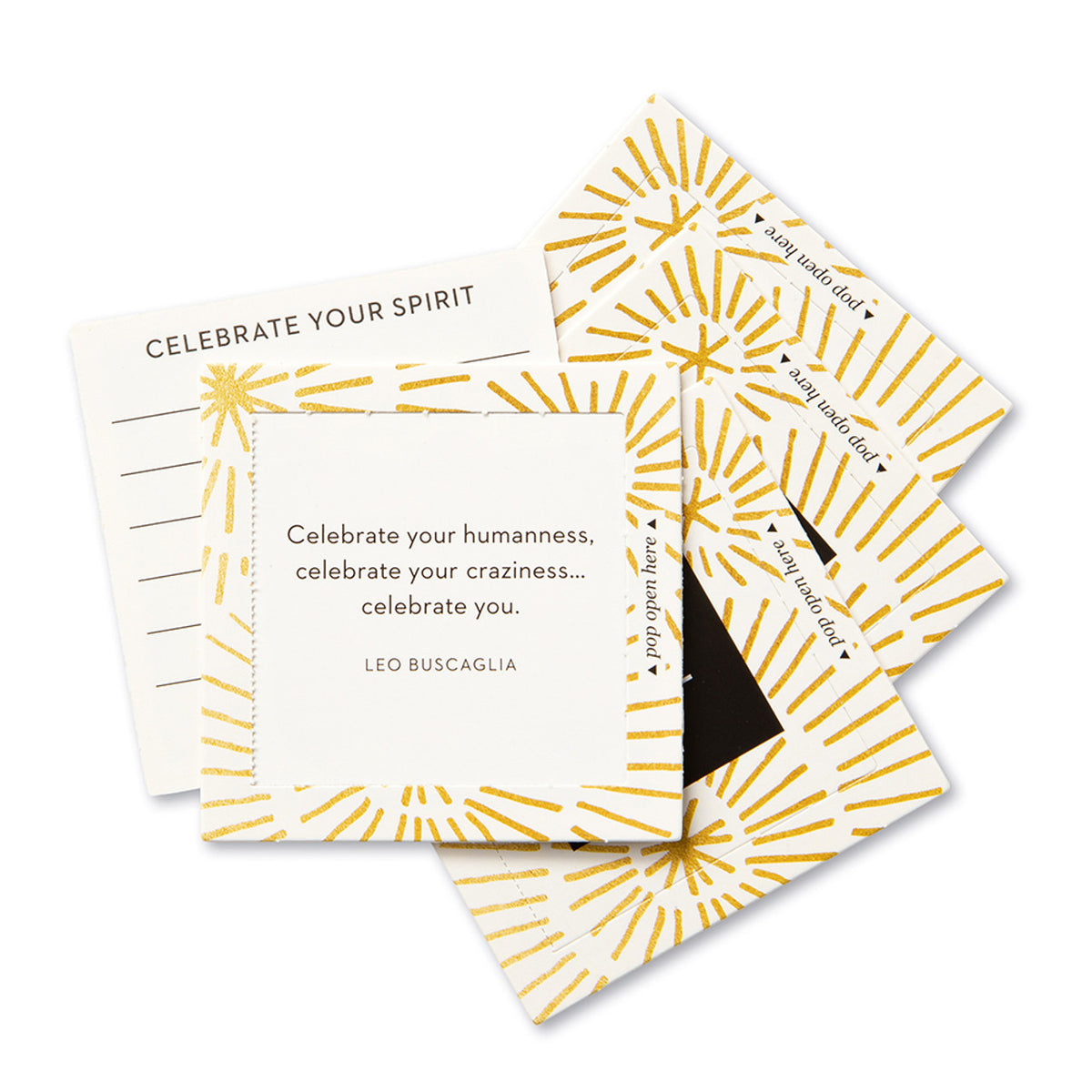 Sample card - "Celebrate your humanness, celebrate your craziness...celebrate you."