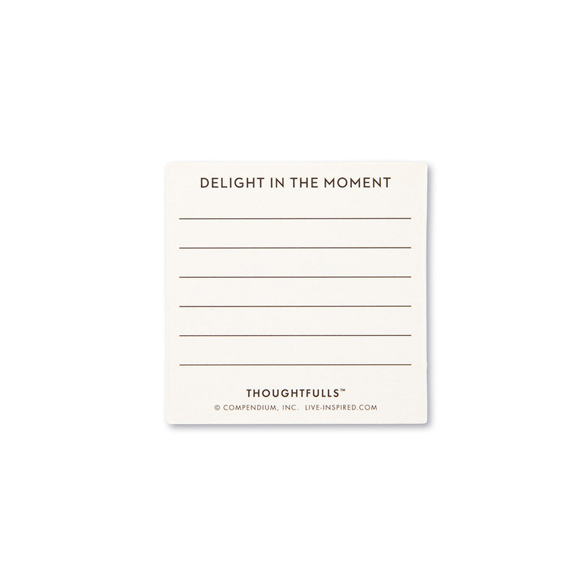 Space for writing personalized message on back of card