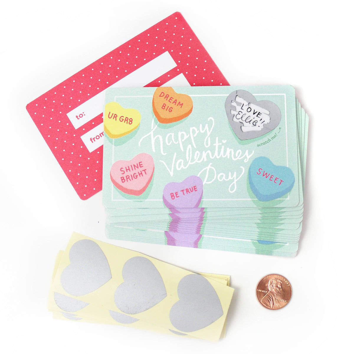 Scratch-off Sweetheart Valentines - 18 pc