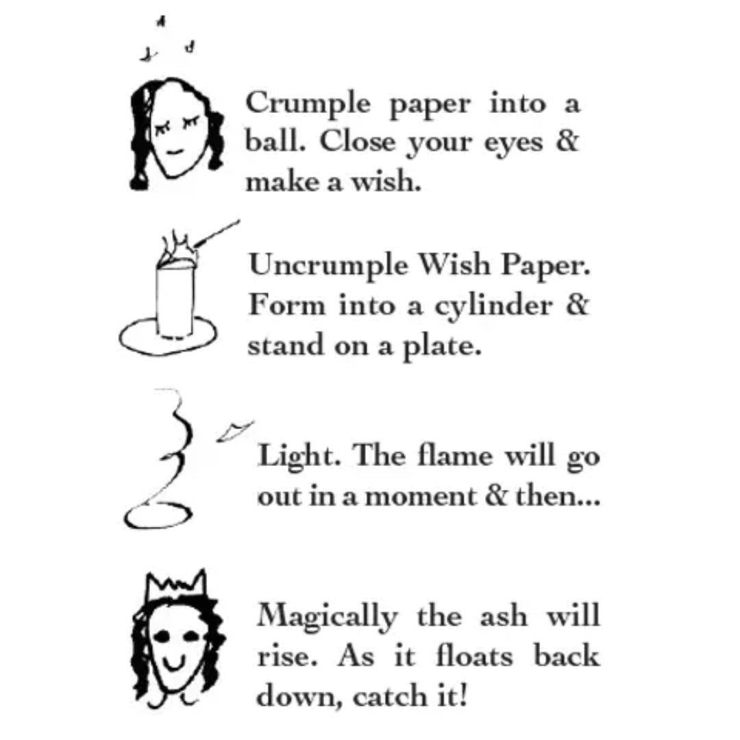 Wish paper instructions