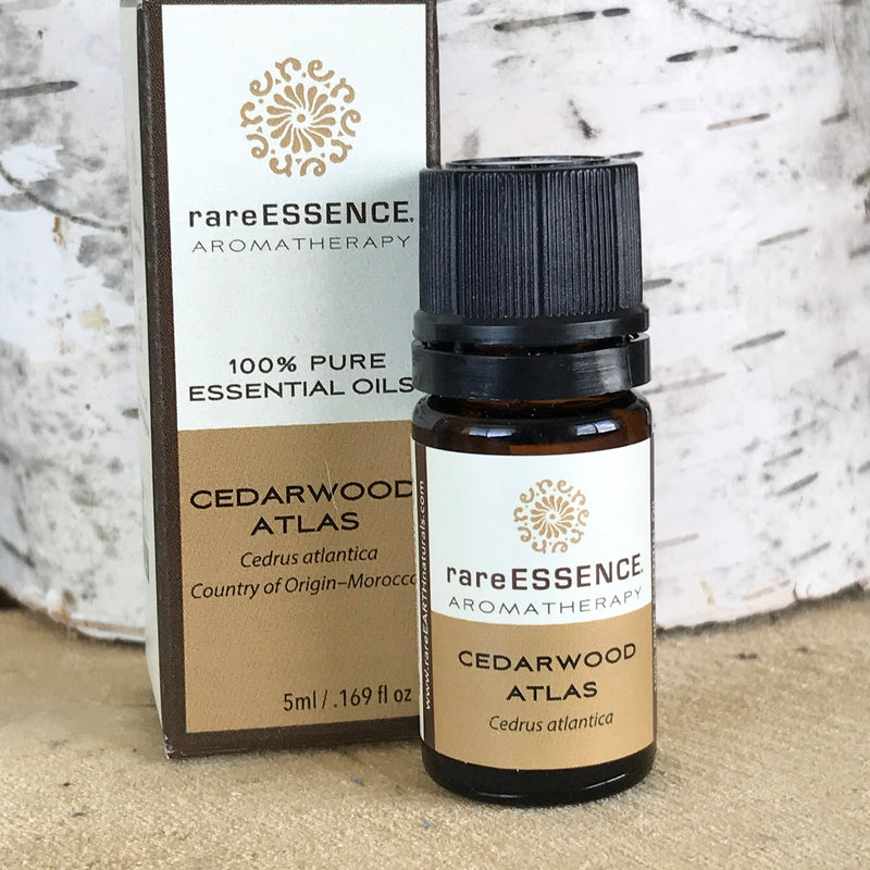 Cedarwood Atlas essential oil has a Woodsy, masculine scent (derived from trees in the Atlas mountains of Morocco). It is great for grounding and balance.