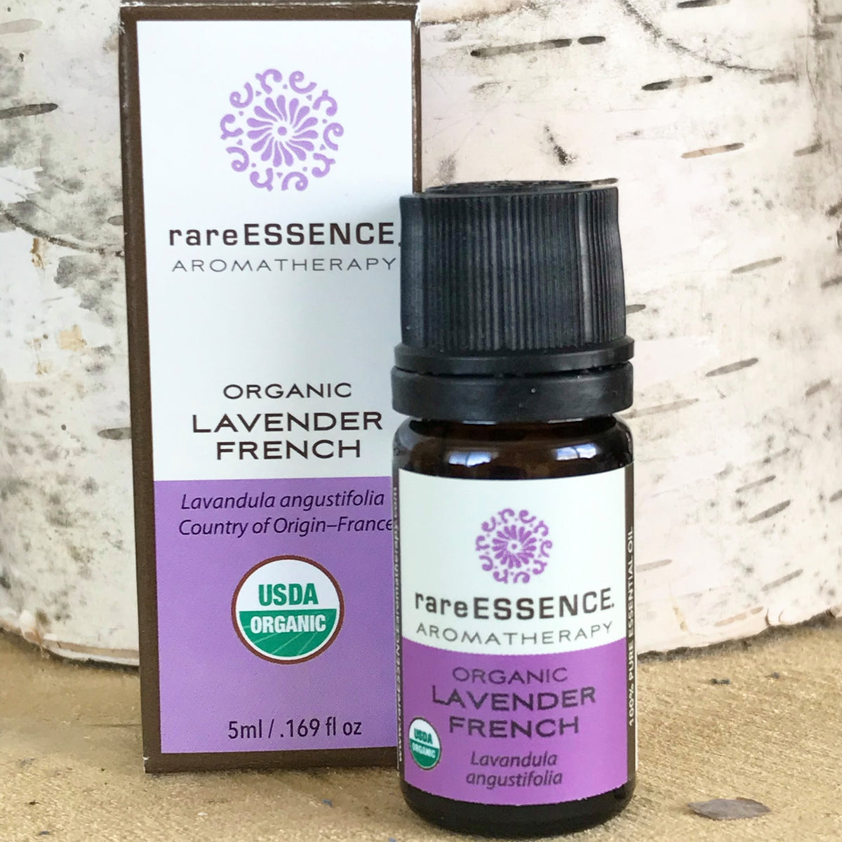 Bottle of Organic French Lavender essential oil