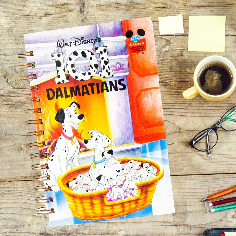 101 Dalmations book turned into a spiral bound journal