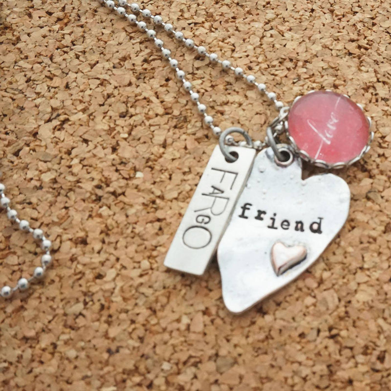 Loving - Stamped Tag Pendant